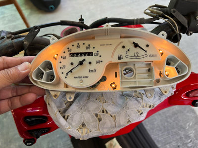VESPA  偉士牌  ET8  碼錶 燈泡 燈座 電路板  ET-8  碼錶 透明蓋 馬表   儀表   儀錶