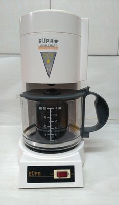 【優柏EUPA】 10人份 美式咖啡機 STK-124A10人份美式咖啡透明可清楚指示水位自動沖泡咖啡 也可以沖泡花茶 保溫盤可自動保溫使用功能都正常