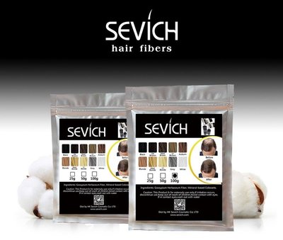 sevich增髮纖維補充包100克"黑色"(送專用空瓶)
