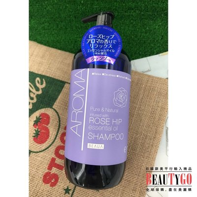日本製 熊野AROMA 精油洗髮精/潤髮乳480ML 玫瑰果香味