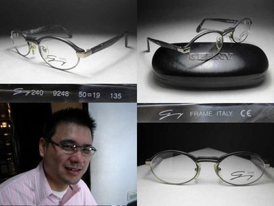 信義計劃 眼鏡 全新真品 GENNY 光學眼鏡 義大利製 復古金屬圓框 超越雷朋方大同款 eyeglasses