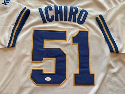(記得小舖)鈴木一郎 ICHIRO MLB 歐力士復古球衣 紀念簽名 球衣特價6折出清