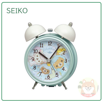 【現貨】日本 SEIKO 精工 Rilakkuma CQ163 拉拉熊 懶懶熊 鬧鐘 時鐘 鈴音 貪睡功能 CQ163M