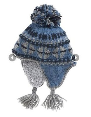 英國next暖呼呼蘇格蘭費爾島圖案鋪毛飛行帽(1-2歲)600含運