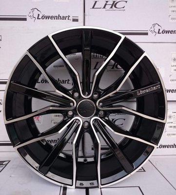 和田☆ 日本品牌 Lowenhart LA5 19吋5孔112 黑車面鋁圈 旋壓輕量化 BENZ/VW/AUDI