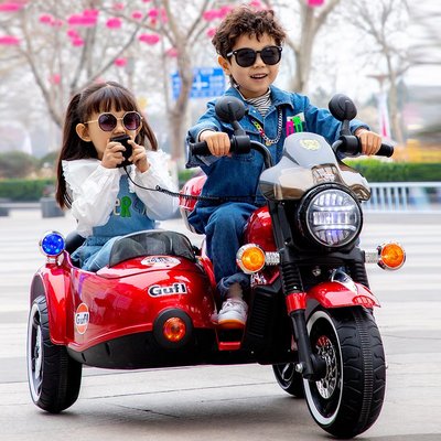 佳佳玩具 - 復古美式 哈雷 造型 雙人摩托車 兒童機車 電動摩托車 兒童電動車 早教摩托車 童車【YF18436】