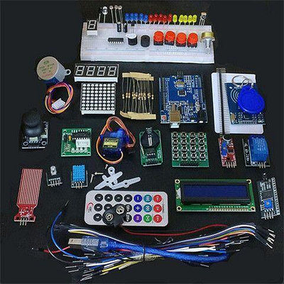 UNO R3學習套件 升級版Arduino入門套件 步進電機學習套件帶盒子