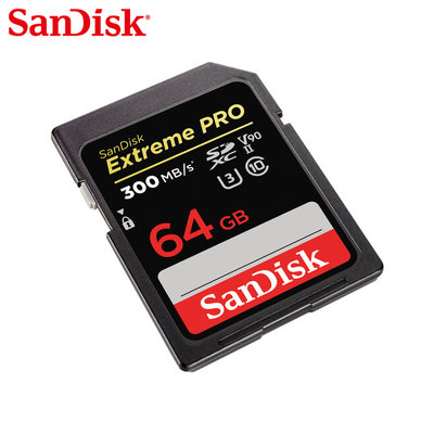 SANDISK Extreme PRO SDXC UHS-II U3 64GB 相機用記憶卡(SD-SDXDK-64G)