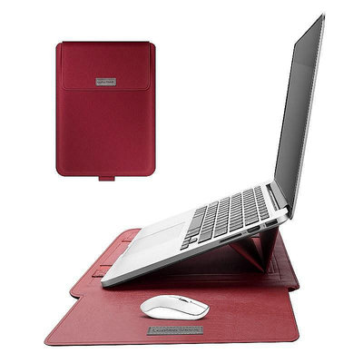 新款多功能筆記本內膽包收納包可做支架 滑鼠包收納包 14吋15.6吋通用 適用Macbook13.3寸air聯想小米