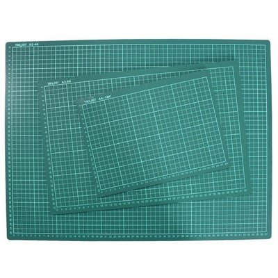 A1切割墊 2開切割板 信億(有格 深綠色)/一件12片入(定560) 桌墊切割板 切割墊板 90cm x 60cm M