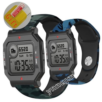 熱銷 Huami amazfit neo 錶帶迷彩錶帶, 用於膠片 amazfit neo smartwatch 手錶錶帶小米--可開發票