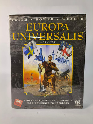 [ PC經典遊戲 ] 征服四海【EUROPA  UNIVERSALIS】英文版 英文遊戲手冊 說明  遊戲CD光碟片 (5月26日晚上九點起結標)