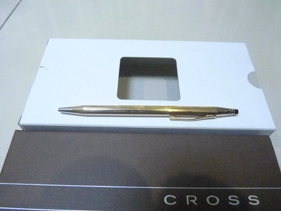 CROSS 1/20 14KT GOLD FILLED/ROLLED GOLD CAP/BARREL 包金筆 原廠包裝