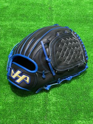 棒球世界 HA 投手用北美硬式牛皮棒壘手套HATAKEYAMA特價黑藍配色