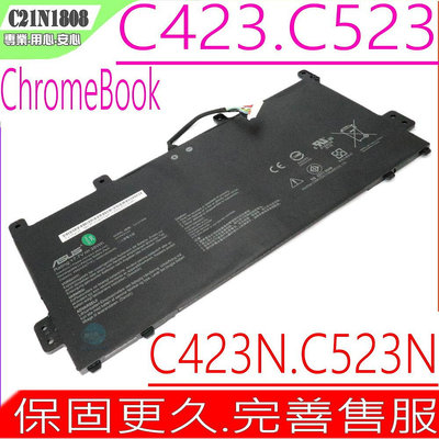ASUS C21N1808 電池-華碩 Chromebook C523,C523NA,0B200-03130000