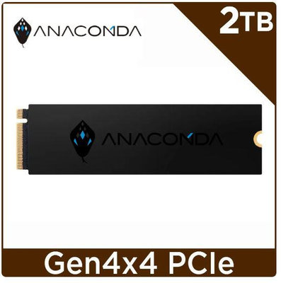 【宅天下】ANACOMDA巨蟒 i4X 2T Gen4x4 M.2 2280 PCIe SSD固態硬碟