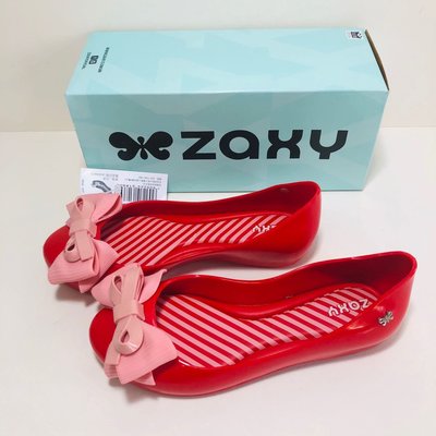 《現貨》Zaxy 女童 KIDS 包鞋 香香鞋 巴西尺寸33/34（立體夢幻雙蝴蝶結 兒童果凍娃娃鞋-紅色/粉紅）