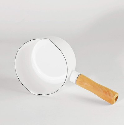 “正品”PEARL METAL 珍珠金屬 日本廚房白色搪瓷迷你牛奶鍋小湯鍋12cm
