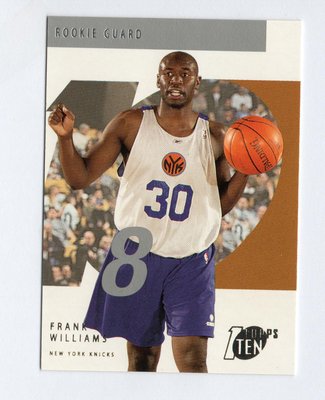 NBA 2002 TOPPS TEN ROOKIE  #128  Frank Williams RC 新人卡