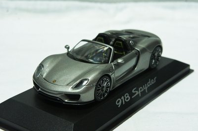 【超值特價】保時捷原廠 1:43 Minichamps Porsche 918 Spyder 2013 銀灰