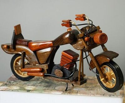 歐美進口 手工製 木製 摩托車哈雷機車重機重型機車櫥窗客廳擺件裝飾品擺設品送禮禮品