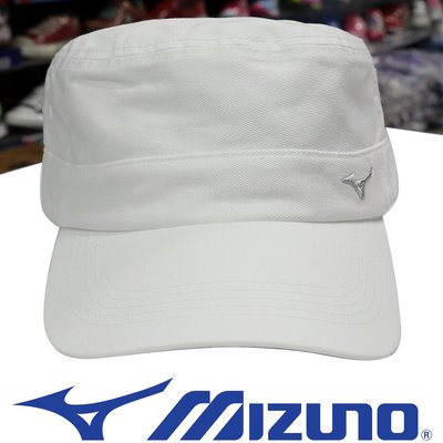 鞋大王Mizuno 32TW-000301 白色 棉材質休閒帽＃金屬調整扣＃台灣製＃免運費