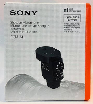 SONY ECM-M1 麥克風 八種 8種 收音模式【台灣索尼公司貨】(MI 智慧熱靴連接 不需連接線和電池  )