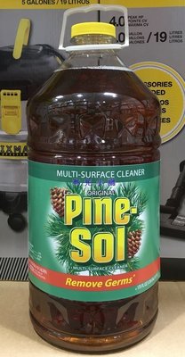美兒小舖COSTCO好市多代購～Pine-Sol 多用途清潔劑-松木香(5.17公升/瓶)