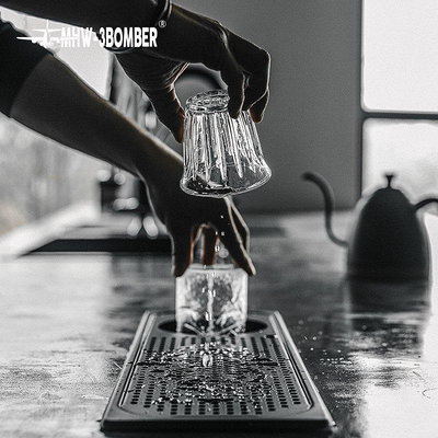 【熱賣下殺價】咖啡機配件MHW-3BOMBER轟炸機咖啡廳吧臺洗杯器 帶濾網嵌入式高壓沖洗濾水槽