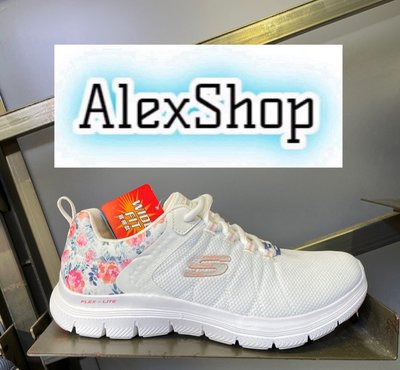 艾力克斯 SKECHERS FLEX APPEAL 4.0 (寬楦) 女 149586WWMLT 白 花卉休閒慢跑鞋 X