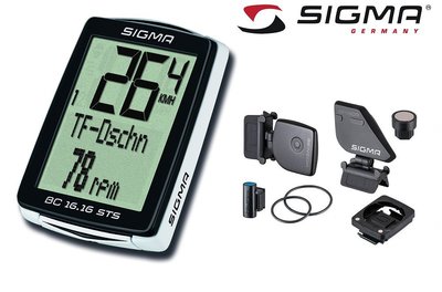 (高雄191) SIGMA BC16.16 STS CAD無線迴轉速碼表(正公司貨)