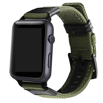 適用Apple Watch蘋果手錶運動尼龍錶帶 iWatch 41mm 45mm38 40 42 44mm替換錶帶