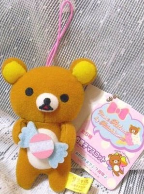 牛牛ㄉ媽*日本進口正版SAN-X懶懶熊玩偶吊飾 拉拉熊鑰匙圈 包包 手機吊飾 夾娃娃機糖果款 可愛 現貨
