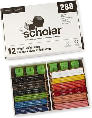 【Wowlook】 Prismacolor Scholar 藝術鉛筆套裝 課堂包｜12色 288支 全新 2109