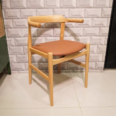 【台大復刻家具】Wegner PP58 Final Chair 北美梣木+義大利牛皮【兼容 北歐風_鄉村_禪風_中國風】