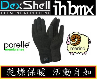 Dexshell Waterproof ThermFit Neo 防水保暖手套-美麗諾羊毛 黑色 溯溪 登山 徒步 跑步 戶外自行車 水上活動