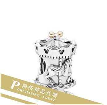 雅格時尚精品代購 Pandora 潘朵拉 迪士尼14K金旋轉木馬純銀串珠  925純銀 Charms 美國代購