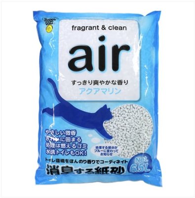 新包裝 Super Cat AIR 3D 芳香 立體紙貓沙 紙貓砂 紙沙 環保紙砂 6.5L《海洋》每包249元