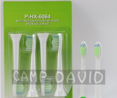 【安琪館】 HX6064 飛利浦 HX6063 Philips 電動牙刷 刷頭 尖毛鑽石型刷頭 副廠(滿500免運費)