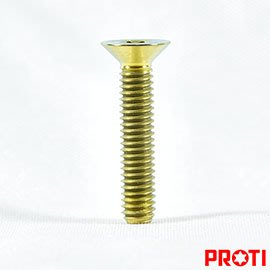 [屏東-晟信二輪] PROTI 鍛造鈦合金螺絲 M4L20-F01-G 適用:M4x20mm 皿頭螺絲