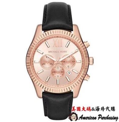 潮牌 Michael Kors MK8516 三眼計時玫瑰金腕錶 手錶 歐美時尚 海外代購-雙喜生活館