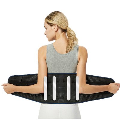 運動腰帶磁石托瑪琳護腰帶高彈力鋼板透氣夏季護腰腰椎固定自發熱護腰