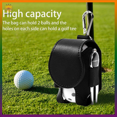 高爾夫小球袋 便攜 掛腰式 golf練習球包 迷妳高爾夫收納球套 腰包