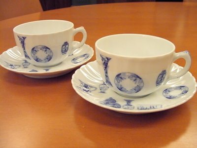 日本製 深川製磁(有田焼) CHINA BLUE系列杯組 2客/4pcs
