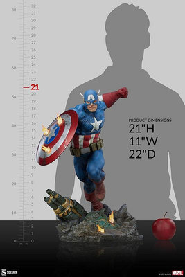 Sideshow 300765 PF 21寸 美國隊長 Captain America 雕像 現貨