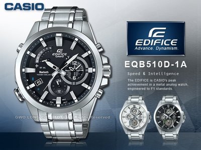 CASIO 卡西歐 手錶專賣店 EDIFICE ESK-300D-1A 男錶 指針錶 不鏽鋼錶帶 防水 星期和日期顯示