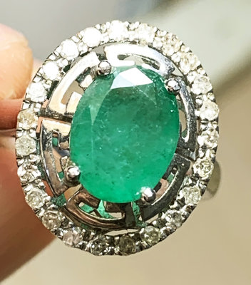 【極光珠寶】天然頂級2克拉祖母綠18 k訂製款