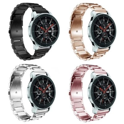 Galaxy Watch 三株鋼帶 華為GT2e錶帶 華米GTS2GTR2錶帶 18mm20mm22mm23mm