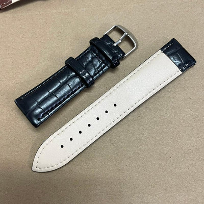 手表配件皮帶針扣柔軟舒適表帶12-22 鱷魚紋 送工具