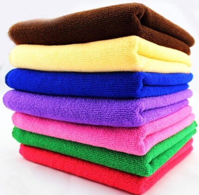 超細纖維小方巾 薄款 細纖維擦拭布 強力吸水 毛巾 居家清潔 擦玻璃 抹布 打蠟